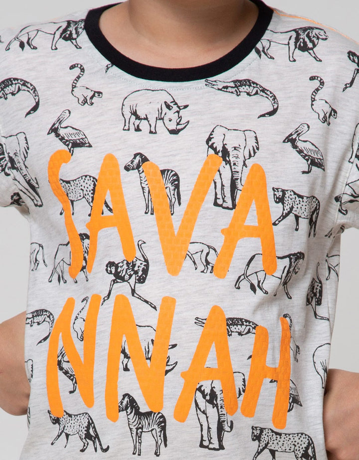 Aero Short Sleeve Print Team Orange Savannah