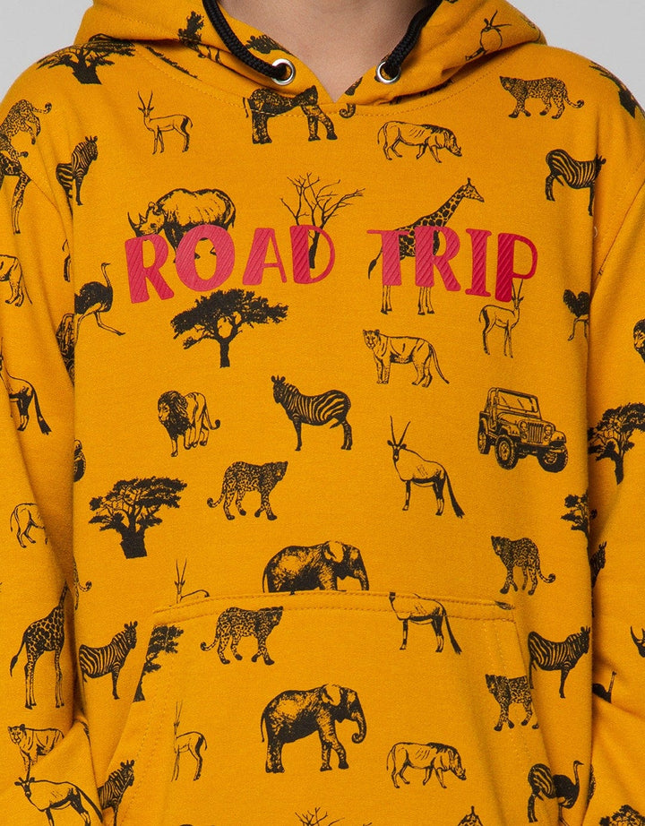 Aero Sweatshirt Knitting Hoody Regu Road Trip