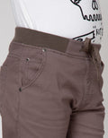 Nevada Pants Woven Long Pants Rib Basic Stretch