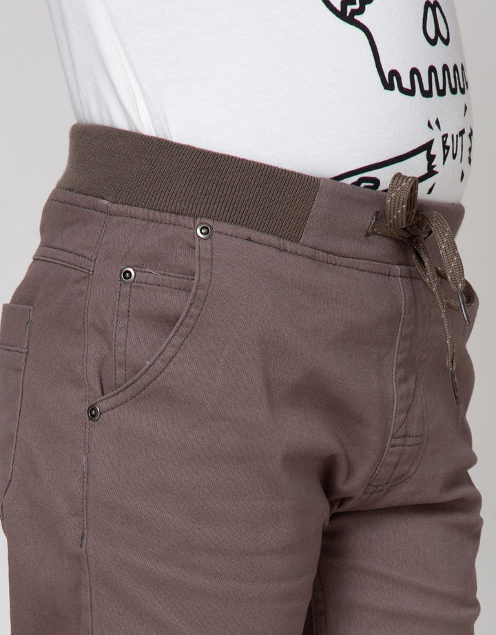 Nevada Pants Woven Long Pants Rib Basic Stretch