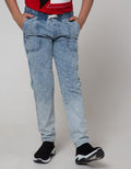 Nevada Pants Denim Karet Sandwash Wisker