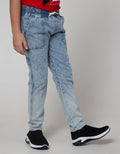 Nevada Pants Denim Karet Sandwash Wisker