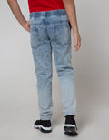 Nevada Pants Denim Karet Sandwash Wisker