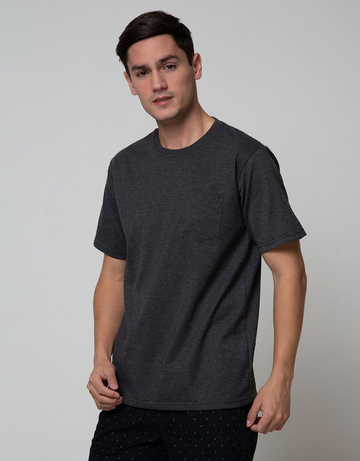 T Zone Short Sleeve T-Shirt Pocket Basic Tee Tone On Tone Kipb:White:S:Solid:Ss T-Shirt