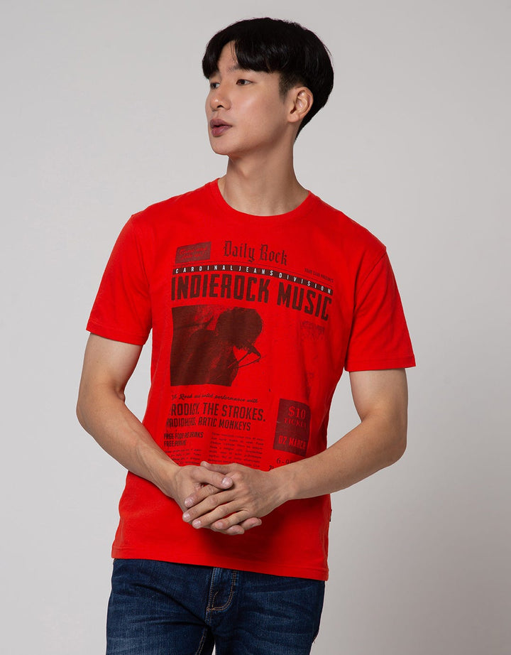 Cardinal Jeans T-Shirt Oblong Print Indierock