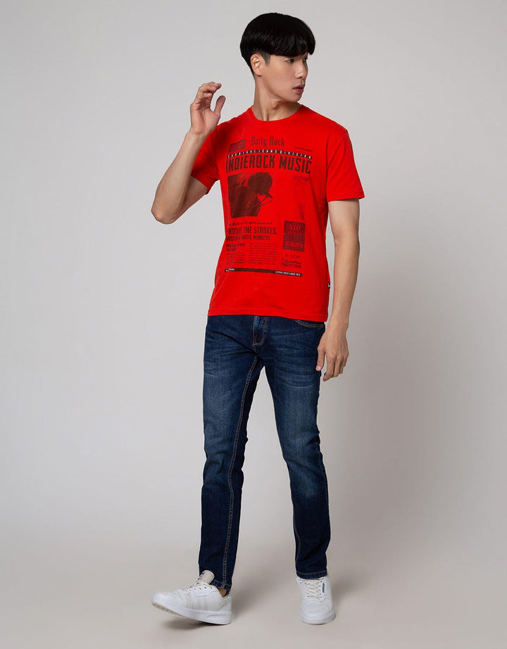 Cardinal Jeans T-Shirt Oblong Print Indierock