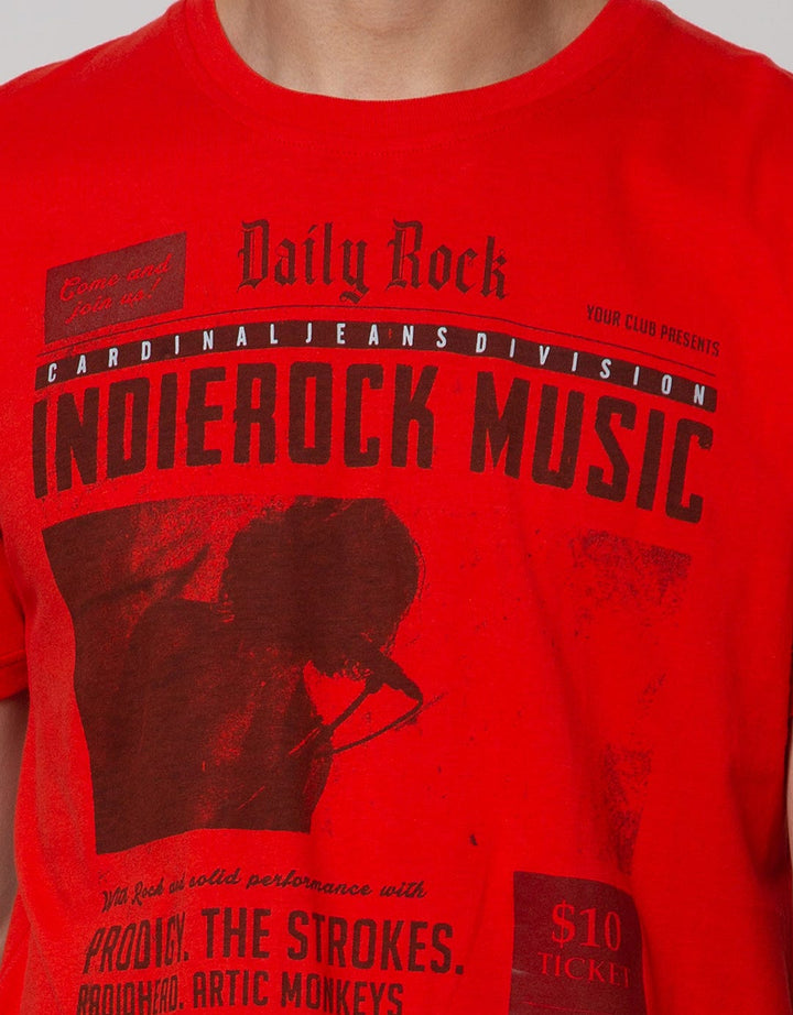Cardinal Jeans T-Shirt Oblong Print Indierock