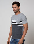 Cardinal Jeans Triple Stripe Short Sleeve T-Shirt