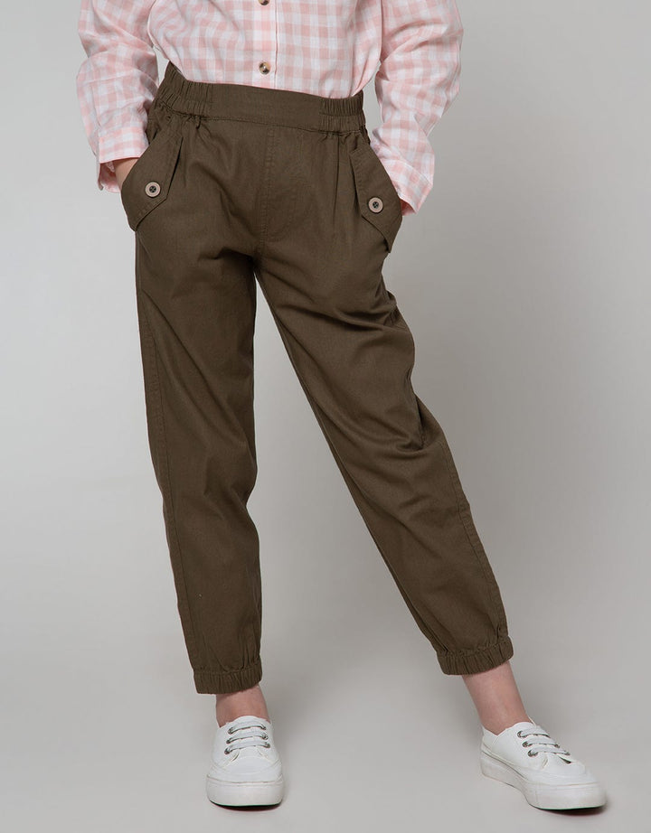 Nevada Jogger Pants Detail Kancing Kantong