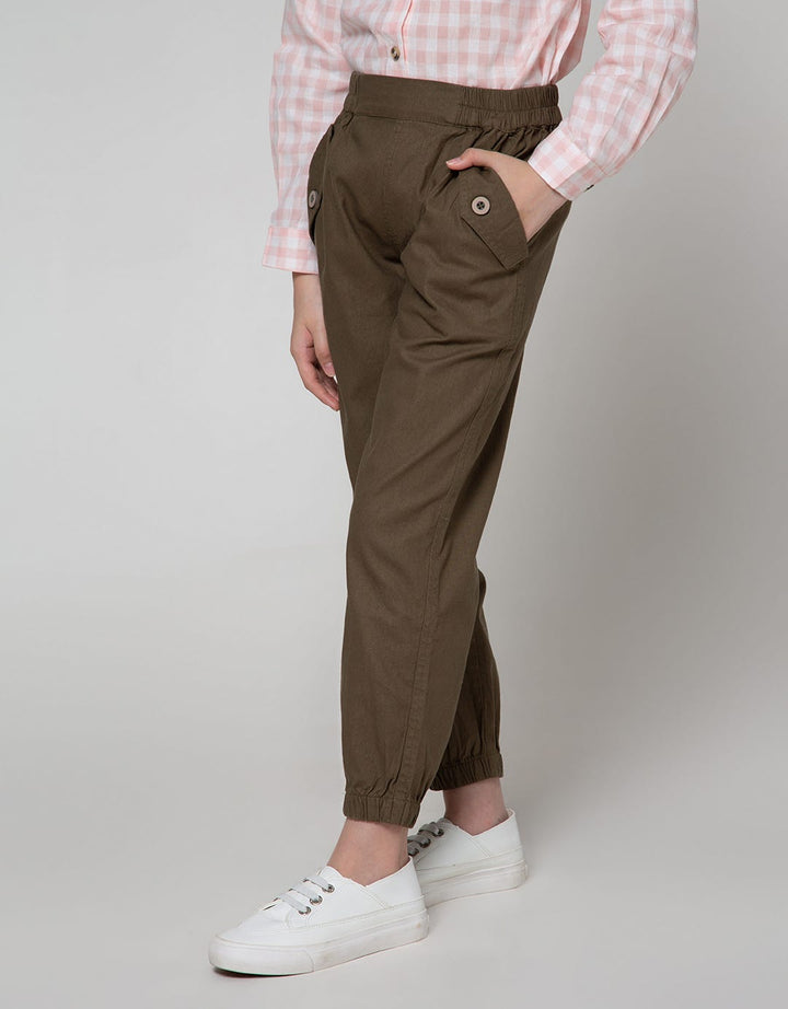 Nevada Jogger Pants Detail Kancing Kantong