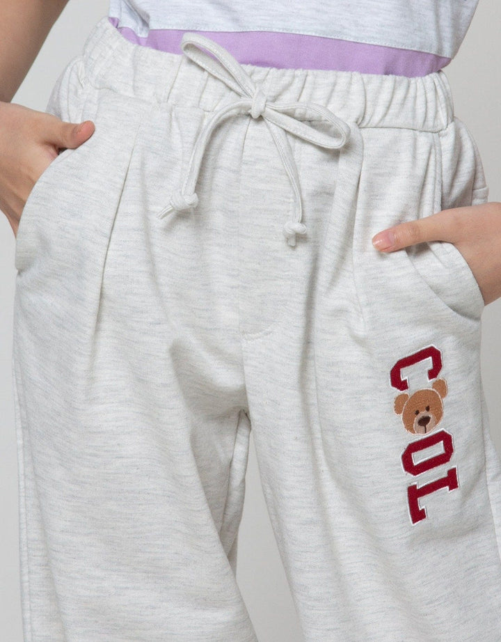 Nevada Jogger Knit Wide Leg Print Bear Cool