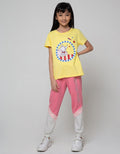 Nevada Jogger Pants Knit Cut N Sewn Print Glitter