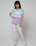Nevada Jogger Pants Knit Cut N Sewn Sisi Print Wording