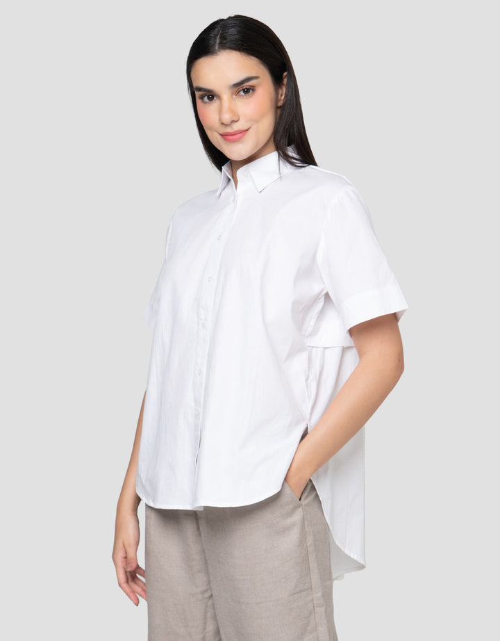 Cardinal Femme Casual Lengan Pendek Kemeja Wanita
