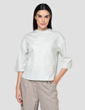 Cardinal Femme Round Neck Blouse Wanita