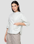 Cardinal Femme Round Neck Blouse Wanita