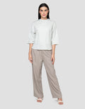 Cardinal Femme Round Neck Blouse Wanita