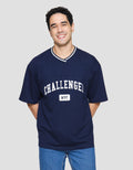 Nevada Challenger Oversize Varsity Kaos Lengan Pendek Pria