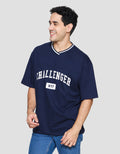 Nevada Challenger Oversize Varsity Kaos Lengan Pendek Pria