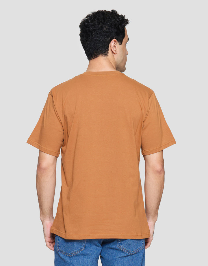 Nevada Garfield Varsity Print Kaos Lengan Pendek Pria