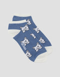 Nevada Bear Print Kids Ankle Socks