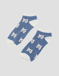 Nevada Bear Print Kids Ankle Socks