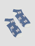 Nevada Bear Print Kids Ankle Socks