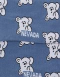 Nevada Bear Print Kids Ankle Socks