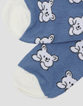 Nevada Bear Print Kids Ankle Socks