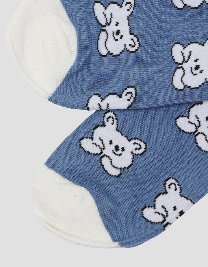 Nevada Bear Print Kids Ankle Socks