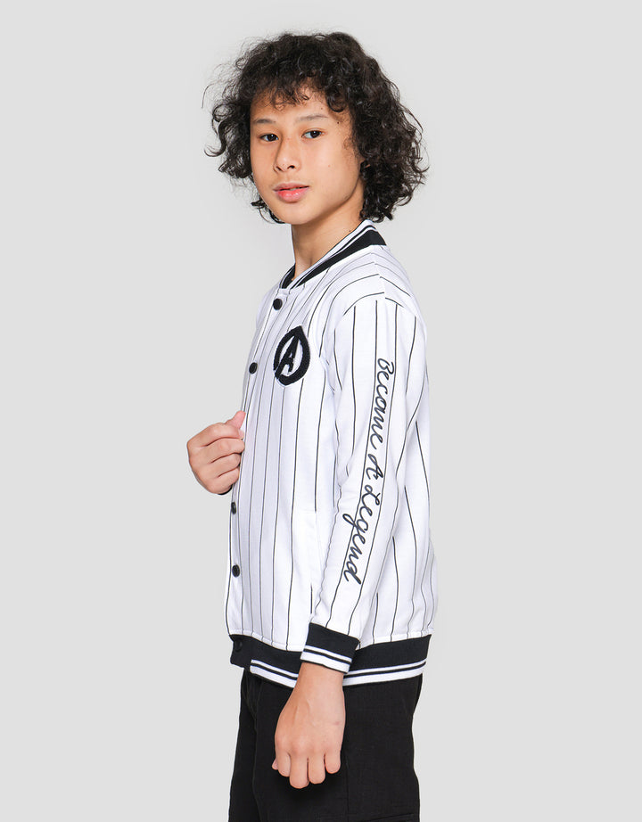 Marvel AVG Stripe Logo Jaket Anak Laki-laki