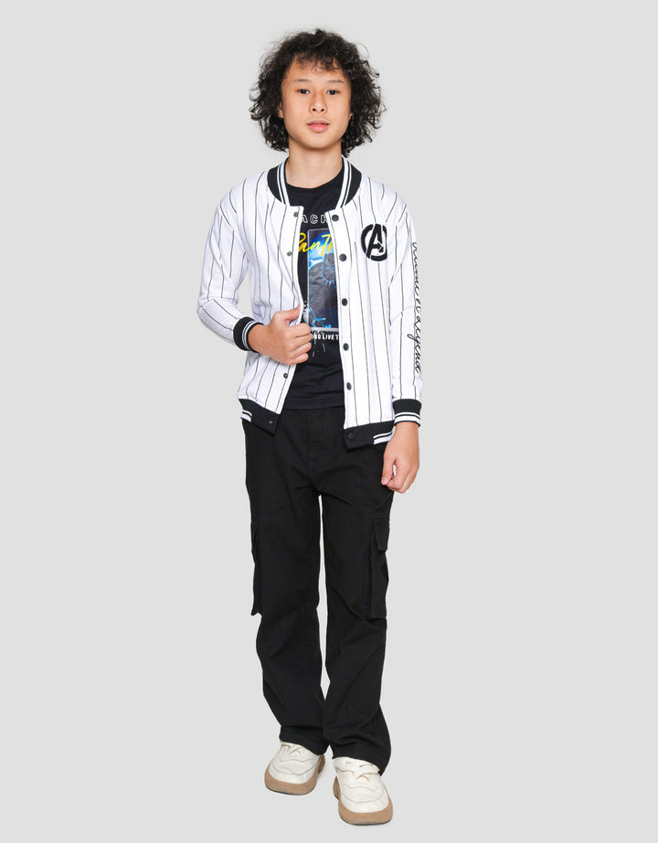 Marvel AVG Stripe Logo Jaket Anak Laki-laki