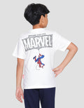 Marvel Spiderman Parasut Print Kaos Lengan Pendek Anak Laki-laki