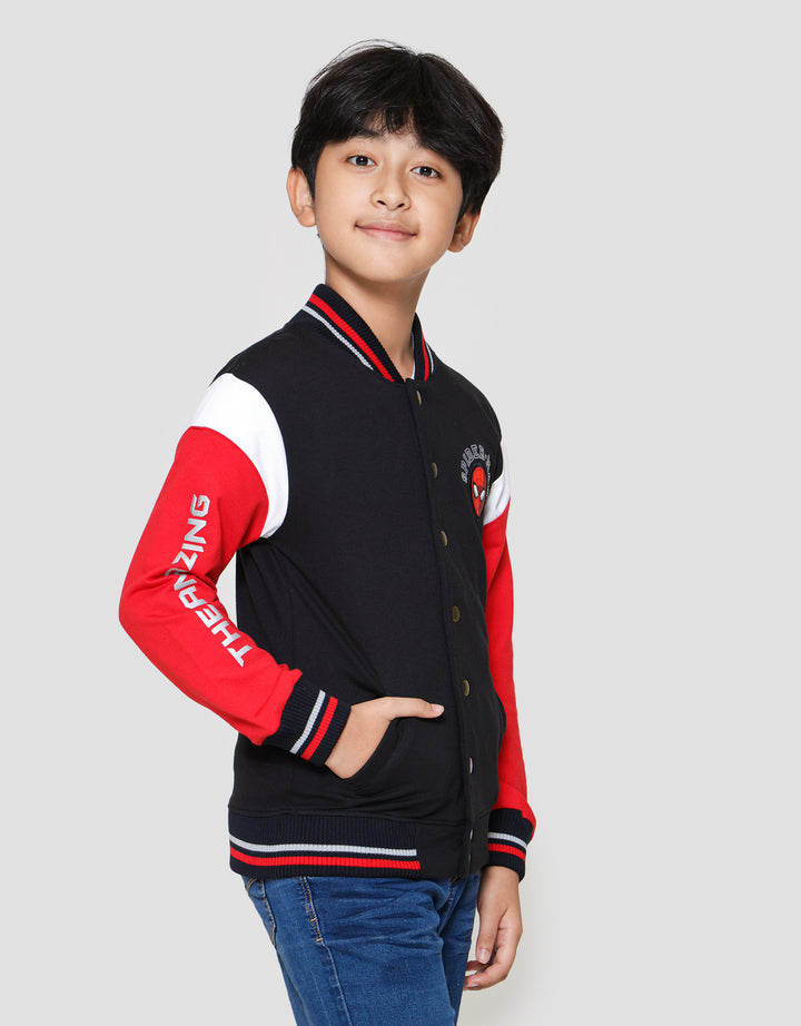 Marvel Varsity Spd Face The Amazing Jaket Anak Laki-laki