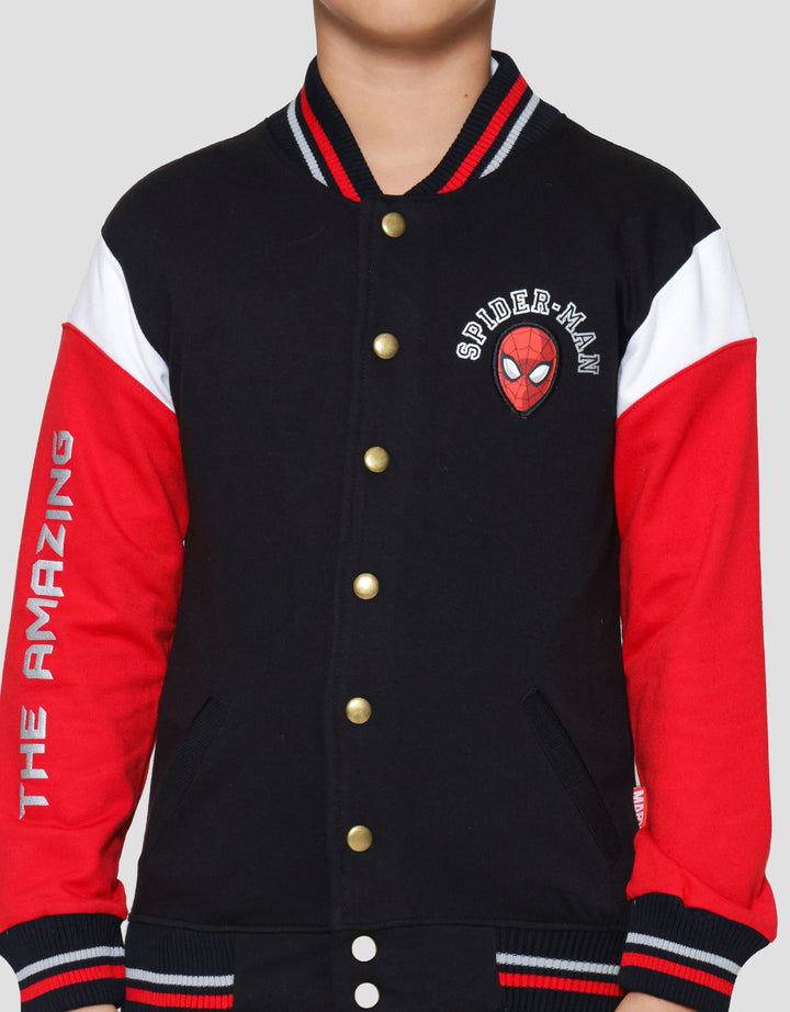 Marvel Varsity Spd Face The Amazing Jaket Anak Laki-laki