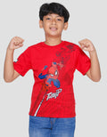 Marvel Spiderman Hanging Kaos Anak Laki-laki