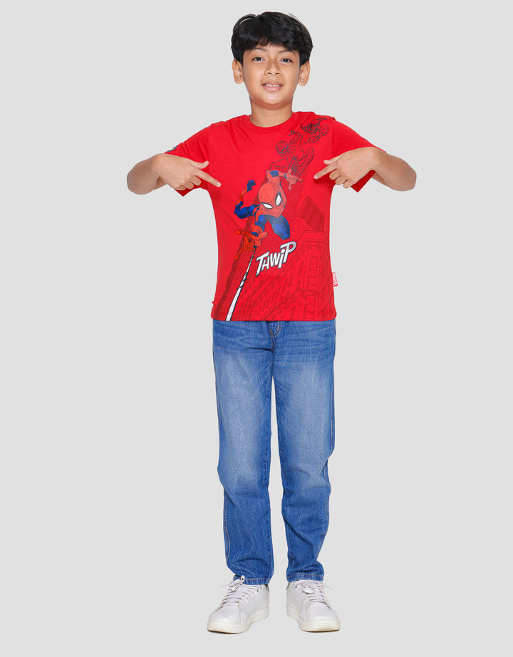 Marvel Spiderman Hanging Boys T-shirt
