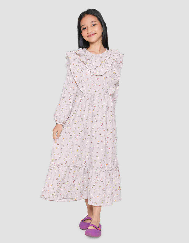 Sweet Miss Layer Flower Dress Anak Perempuan