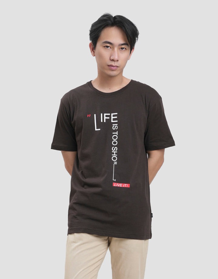 Cardinal Jeans Life Print Kaos Lengan Pendek Pria