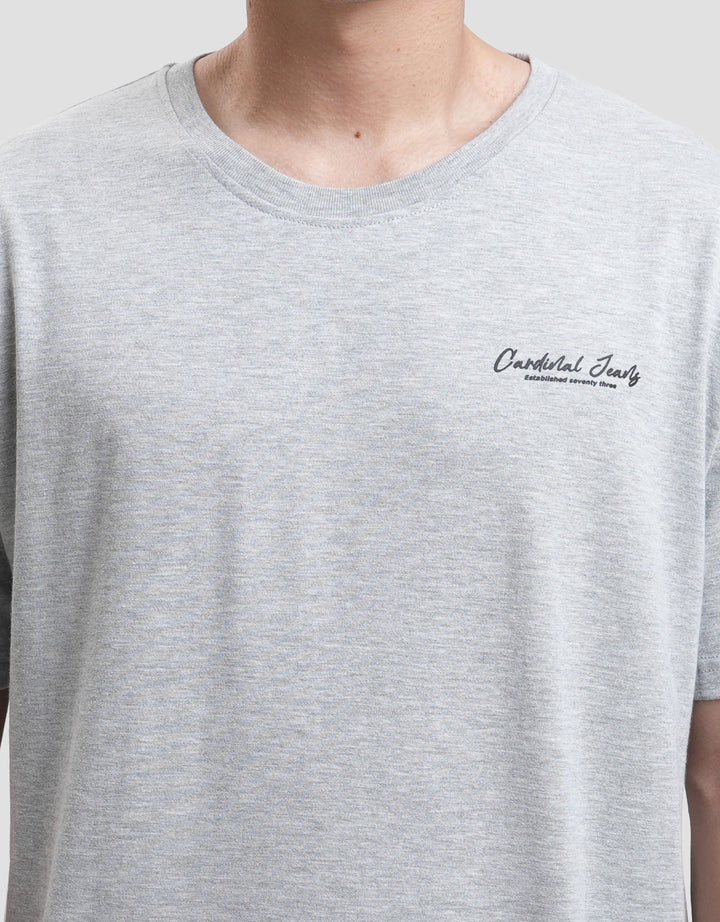 Cardinal Jeans Wording Brand Kaos Pria