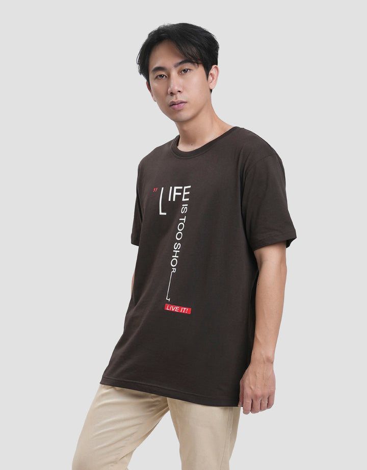 Cardinal Jeans Life Print Kaos Lengan Pendek Pria
