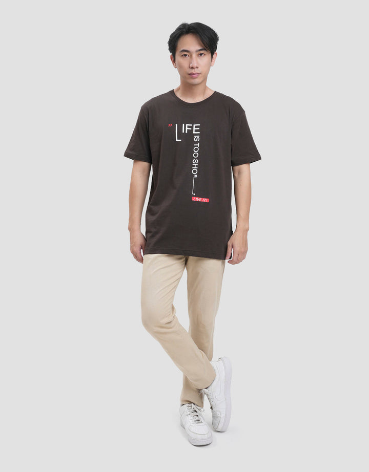 Cardinal Jeans Life Print Kaos Lengan Pendek Pria