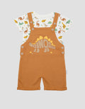 Pipiniko Dino Skull Jumpsuit Overall Bayi Laki-Laki