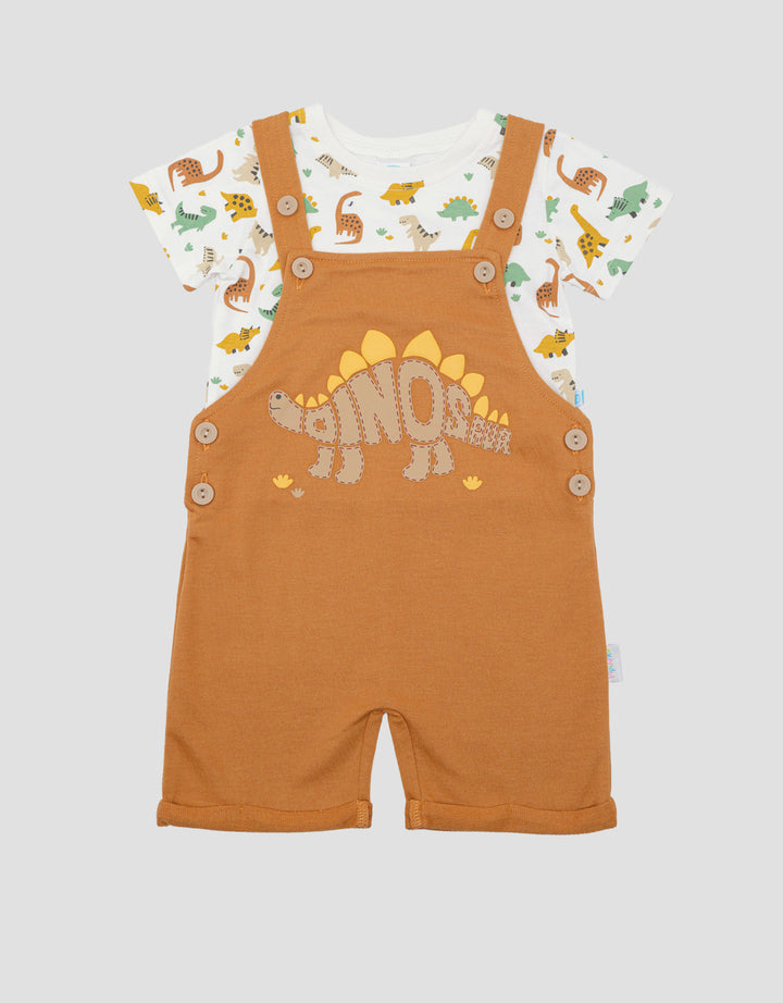 Pipiniko Dino Skull Jumpsuit Overall Bayi Laki-Laki