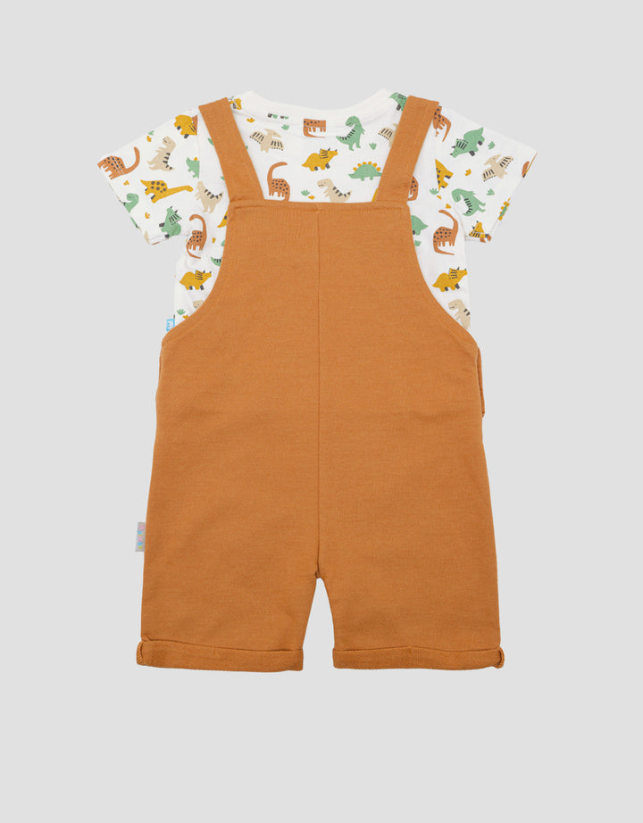 Pipiniko Dino Skull Jumpsuit Overall Bayi Laki-Laki