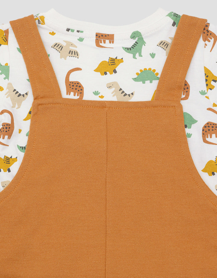 Pipiniko Dino Skull Jumpsuit Overall Bayi Laki-Laki