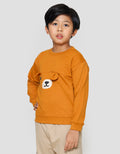 Little M Oversized Aplikasi Kuping Bear Sweater Anak Laki-laki