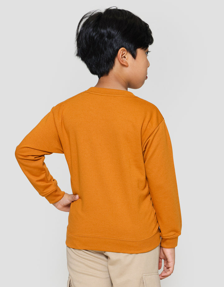 Little M Oversized Aplikasi Kuping Bear Sweater Anak Laki-laki