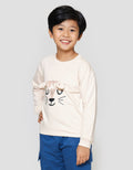 Little M Oversized Aplikasi Kuping Tiger Sweater Anak Laki-laki