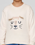 Little M Oversized Aplikasi Kuping Tiger Sweater Anak Laki-laki
